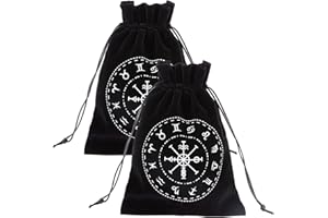 CREATCABIN 2 szt. 2 kolory torba do przechowywania tarota grube aksamitne woreczki do pakowania 12 symboli konstelacji torba ze sznurkiem ochronna karta planszowa gra haft na kości tarota karta biżuteria kryształowa woreczek