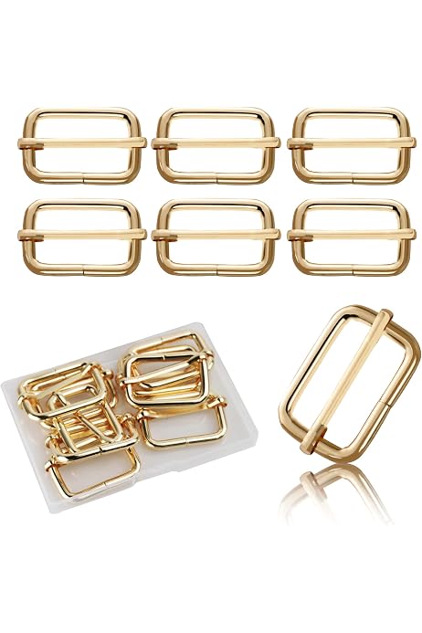 thumbnail: Csirnto 36 Stuks Karabijnhaken Set - 25mm Draaibare Haken Met D-Ringen & Schuifgespen (Goud/Zilver)