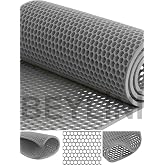 Beylini Bal Petek Pvc Paspas Islak Zeminlerde Kaydırmaz I&ccedil; Dış Mekan Banyo Duş Lavabo Havuz Kenarı Halısı (Gri, 90 x 200)