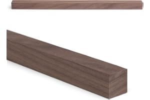 Woodsellers® Valnöt enligt mått 25 x 25 mm [350–1 000 mm valbar längd] – trälist av massivt trä (hyvlad och rätvinklig) – tek
