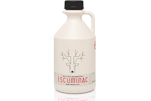 Escuminac Récolte Tardive, Sirop d'Érable Canadien, 100% Pur et Certifié Biologique. Sirop d'Érable Artisanal, Canada Catégorie A Foncé Goût Robuste, 1L