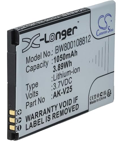 Batteria Per Emporia AK-RL2, 3.7V 1050mAh, Li-Ion, Ricambio Compatibile - 2