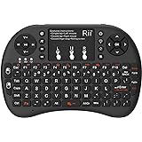 Rii i8+ 2.4GHz Mini Wireless KODI XBMC Keyboard with Touchpad Mouse,LED Backlit, Rechargeable Li-ion Battery, Soft Silicone B