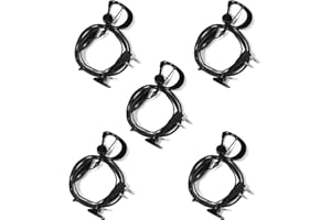 JUCJET Radio Communication 5pcs Walkie Talkie Earphones, Braided Cable is Quick and Durable, This Headset is Compatible with Various Walkie Talkie Models (5 Pcs)