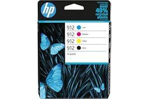 IC-Office Pack pour HP 912 Multipack noir, cyan, magenta, jaune + stylo à bille
