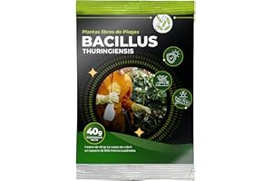 GROWMANIA.ES TRABE Bacillus Thuringiensis 40g | Protección contra Orugas Ecológico | Protege Todo Tipo de Cultivos y Plantas de Plagas | Respeta Animales, Medio Ambiente y Personas