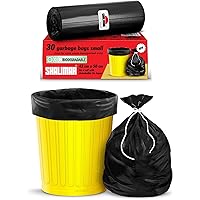 Shalimar Premium OXO - Biodegradable Garbage Bags (Small) Size 43 cm x 50 cm (30 Bags) (Black Colour)