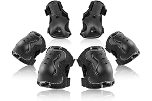 BOSONER Rodilleras para niños y jóvenes, coderas, equipo de protección para patines de ruedas, ciclismo, BMX, monopatín, patinaje en línea, scooter, deportes