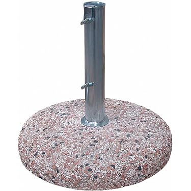 Base Per Ombrellone Da Giardino In Plastica E Cemento Da 11kg 36x36x31cm Nero 82816530