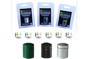 geo-versand Srebrno-zielony - czarny magnetyczny nano z 3 paskami logo geocaching, pojemnik, puszka, ukryta, wodoszczelny mikro