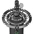 Blue Yeti X Shock Mount, Latest Alloy Microphone Shockmount Reduces Vibration and Shock Noise Matching Boom Arm Mic Stand by YOUSHARES