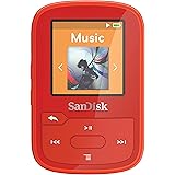 SanDisk Clip Sport Plus Wearable MP3 Player - Red