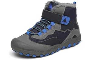 Mishansha Zapatos Invierno Niño Botas de Nieve Niña Calientes Botines Niños Antideslizante, Tallas 24-38 EU