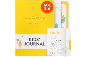 The HappySelf Journal - My First Journal Edition - Für Kinder im Alter von 3-5 Jahren, um Glück zu fördern, positive Gewohnheiten zu entwickeln und zu pflegen [Englische Ausgabe]