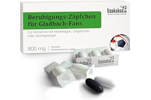 LIGAKAKAO Beruhigungs-Zäpfchen® für GLADBACH Fans | Lakritz-Zäpfchen für GLADBACH Fans zur Einnahme bei Niederlagen, Gegentoren & Abstiegsangst | Mehr verrückte Männer Geschenk Fanartikel über „Farbe“
