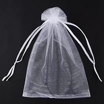 Sachets Organza Xiang - Lot De 100, 15x20 Cm, 10 Couleurs