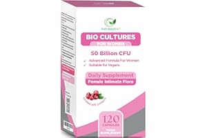 NATURES ZEST Probiotics for Women - 50 Billion CFU with Prebiotics and Cranberry – 120 Vegan Caps –with Lactobacillus Reuteri, Acidophilus, Bifidobacterium Probiotic, Bio Cultures for Women's Intimate Flora