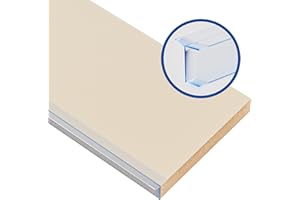 Prima Renovierungs-Systeme Sockelblende Küchen | Sockelleiste Küche mit Dichtungsprofil | Küchensockel 19 mm | Farbe und Größe wählbar (600 x 100 mm, Sand Beige)