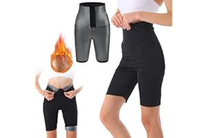 SMARTYNAS Short Noir De Sudation Femme Amincissant A Fermeture Agrafe - Sculptez Votre Silhouette, Brûlez Les Graisses Et Réduisez La Cellulite Efficacement lifting fesses sans poches shapewear perte poids