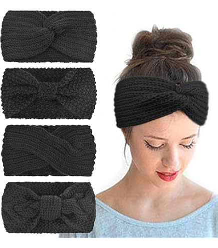 Lot De 3 Bandeaux Cache-oreilles Avec Trou Pour Queue De Cheval - Pour Sport, Hiver, Course à Pied - Tissu Cationique Doux - Couleurs Assorties