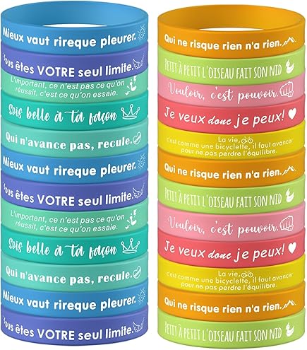 20 Bracelets événementiels En Tissu Uxcell - Blanc - Jetables Pour Fêtes