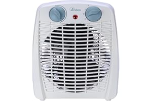 Ardes AR4F16 Termoventilatore SIROCO 2 Potenze Eco/Comfort con Termostato E Led On/Off Stufetta Riscaldante Portatile Compatta Blu