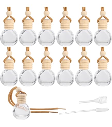 10 Stuks Luchtverfrissers, Navulbare Parfumflessen, Auto-Hangende Diffusorflessen, Etherische Olie, Aromatherapie, Lege Ornamenten voor Auto, Thuis