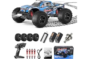 CUPCHID Coche de Control Remoto,1:10 4 × 4 Coche de camión de Control Remoto, 45+ Kmh 2.4GHz RC Car Crawler con 2 baterías, 40+min Tiempo de reproducción