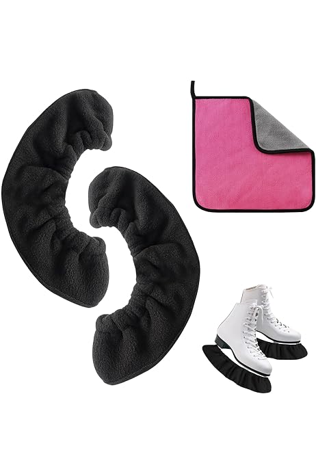 1 Paire De Protège-Lames XUZOPIM Pour Patins à Glace - Nylon Élastique Taille L (40x12cm) - Transport Et Stockage