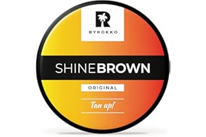 BYROKKO Shine Brown Crema Abbronzante Solare (210 ml), Acceleratore Abbronzatura efficace al Sole e nei Lettini Solari, con Ingredienti Naturali, per Tutte le tonalità di pelle