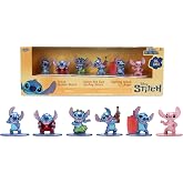 Jada Toys 6 x Fig&uuml;rler Metal Stitch 4 cm Diorama Farklı Pozisyonlarda Dikiş + Melek Disney Mini Koleksiyonu Lilo & Stitch 8 y