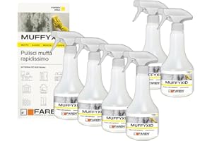 FAREN Muffyxid - Eliminar moho, antimoho, limpiador de moldes de acción rápida, desinfectante, elimina rápidamente moho, hongos, musgos y algas, retrasa la reaparición, 500 ml (6)