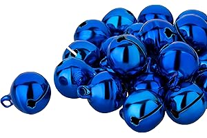 100 Loud Blue Bell Clamps with Eyelet, Approx. 17 x 13 mm, Made of Copper Kleenes Traumhandel®