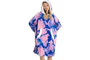 Winthome Light and Soft Blanket Hoodie for Women Men Adults Teens, Oversized Fleece Hoodie, One Size Fits All