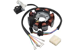 GOOFIT 8 Coil 6 Wire Magneto Stator Coil Ignition Generator Replacement for 125z 150sz Dm150 Rc125 Ft150 CG 125cc 150cc 200cc 250cc ATV Quad Dune Buggy Dirt Pit Bike Pro Trail Bike Go Kart