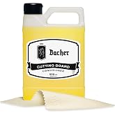 Bacher Natural Beeswax Food and Oil Cutting Board - 500ml | Made with UltraPure&trade; Mineral Oil | With Carnauba, Repels Water |