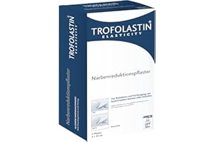 ‎TROFOLASTIN TROFOLASTIN Narbenreduktionspflaster - 1 x 5 Pflaster, Maße: 4 x 30 cm - Narbenpflaster zur Behandlung von OP-Narben und mehr - Wasserfest, LSF 50+ - 1 x 5 Pflaster, Maße: 4 x 30 cm