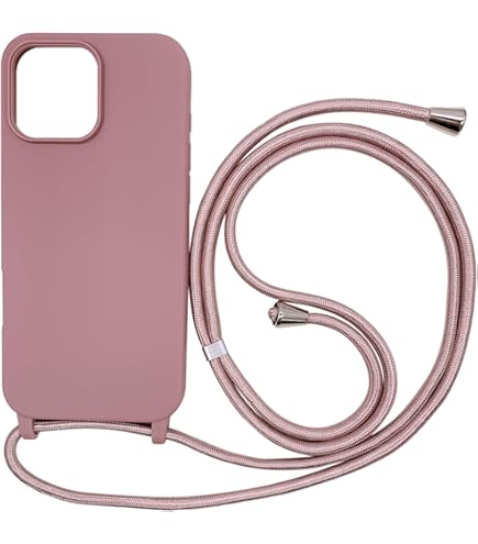 Custodia Per IPhone 16 Pro Con Laccio - Design Floreale, Silicone Morbido, Antiurto, Colore Beige - Foto 4