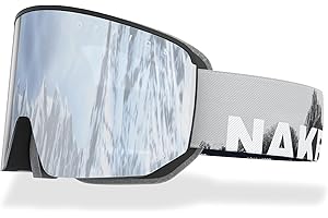 NAKED Optics NOVA Skibrille Männer, Ski Brille Frauen, Snowboardbrille, Ski-Brille schlechtes Wetter, Schibrille mit optionalen Wechselgläsern, Skiing Goggles