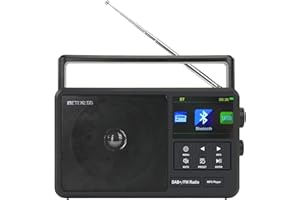 Retekess TR640 Internet Radio,FM Digital Radio,Portable DAB Digital,Wireless connection,External Antenna,Knob Operation,Suitable for Enthusiasts,Middle-aged People