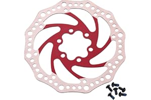 Bynccea 140mm 160mm 180mm 203mm Disque de Frein Rotors en Acier Inoxydable Vélo Frein À Disque Center Lock Rotor avec 15 Vis Fit pour Vélo De Route, VTT, BMX.
