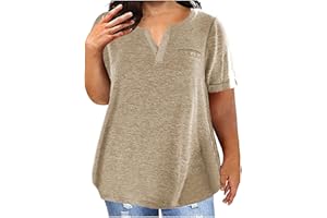 TURWXGSO Plus Size Tops for Women 14-28 UK Baggy Short Sleeve T Shirts Solid Basic Tee Shirts Summer V Neck Tunic Top Ladies T-Shirts Athletic Workout Tshirts Pullover