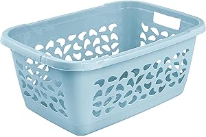 keeeper Panier à Linge, Design Ajouré, 52 L, Jost, Nordic Blue