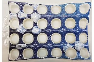 BIEREX Premium Eiswürfeloptik Bierkistenkühler Bierkastenkühler Flaschenkühler Getränkekühler für Bierkiste Bierkasten Bierkästen (24'er Kiste, Eiswürfel-Optik)