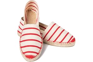 ESPADELLE Donna Espadrillas Slip-on Classiche in Cotone con Borsa di Stoffa, 36-41 | Handmade in Spain