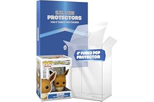 Fanatiko Protettori SILVER per Funko Pop 4'' – Protezione Funko Pop da 0,4 mm – Mantieni la tua Collezione in Perfette Condizioni Grazie al tuo Pop Protector–Confezione da 50