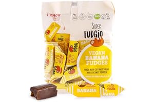 SUPER FUDGiO Ekologiczne krówki bezmleczne bananowe 150 g | banan