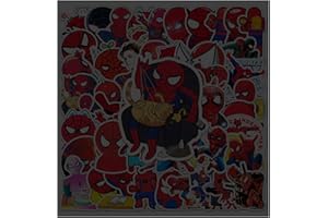 MIZT Spideerman Adesivi, Set di 51 Adesivi Superhero, Adesivo alla Moda Personalizzati Decorativi per Auto, Computer Portatile, valigia, Bicicletta, Natalizi Compleanno Regalo per Bambini Adulti