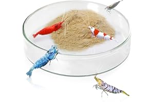 SunGrow Robuste Borosilikatglas, Garnelen Futterschale, Verhindern Verschütten und Verunreinigung