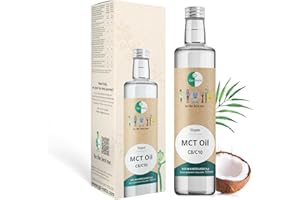 Go-Keto MCT Oil, 500 ml, Huile TCM premium C8/C10, 100% huile de coco, dans bouteille en verre, sans huile de palme, top pour le régime keto, pour un bulletproof coffee, Paléo, végane